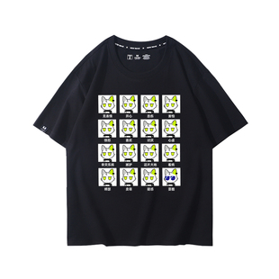 龙泡泡游戏明日方舟短袖男女二次元年夕同人可爱纯棉学生夏季衣服