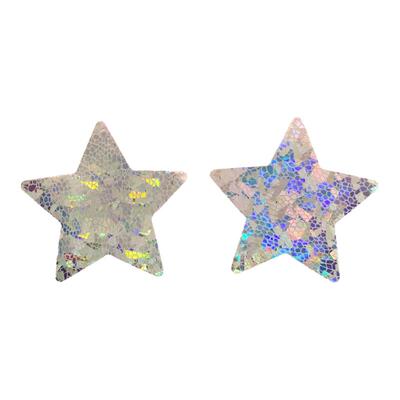 冰裂银河闪亮反光胸贴