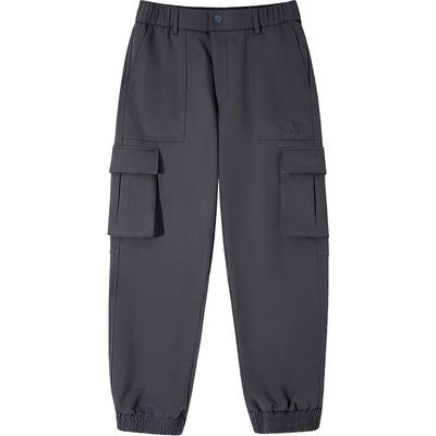 骆驼男装工装裤男士2025秋冬季防泼水抗寒保暖束脚休闲长裤子