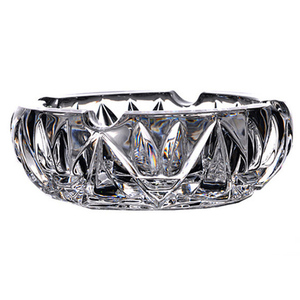 捷克进口BOHEMIA水晶玻璃欧式水晶玻璃办公室圆型烟缸装饰烟灰缸