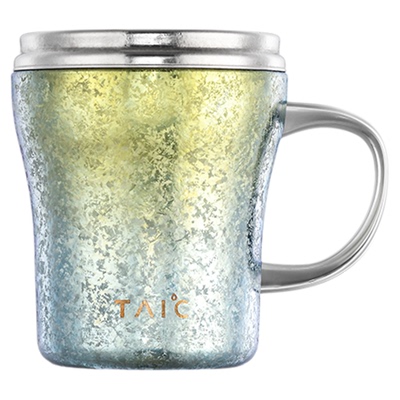 TAIC太可纯钛焕彩桌面杯双层高颜值咖啡杯户外马克杯子早餐牛奶杯