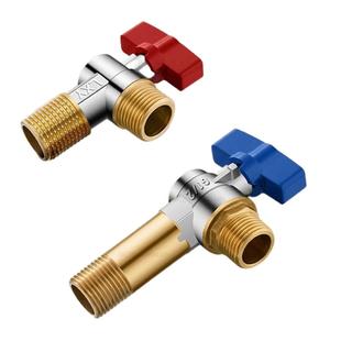 全铜加长角阀家用热水器专用大流量开关冷热球阀卫生间三角阀
