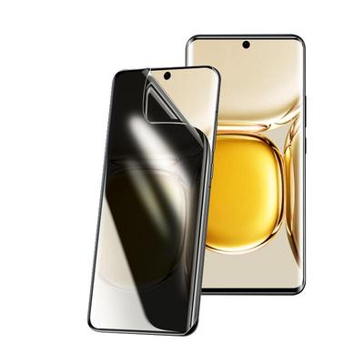 适用华为p50pro手机膜p50钢化膜水凝膜p50e防窥膜por+新款的曲面全屏防窥p50opro曲屏华p5o十防偷窥指纹解锁