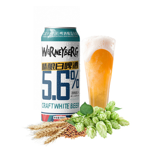 14度精酿啤酒白啤整箱批发德国进口原料500ml*12罐黑啤全麦父亲节