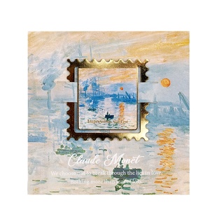 朝雨 艺术镂空金属书签高档精致高级感梵高莫奈油画创意文创礼物