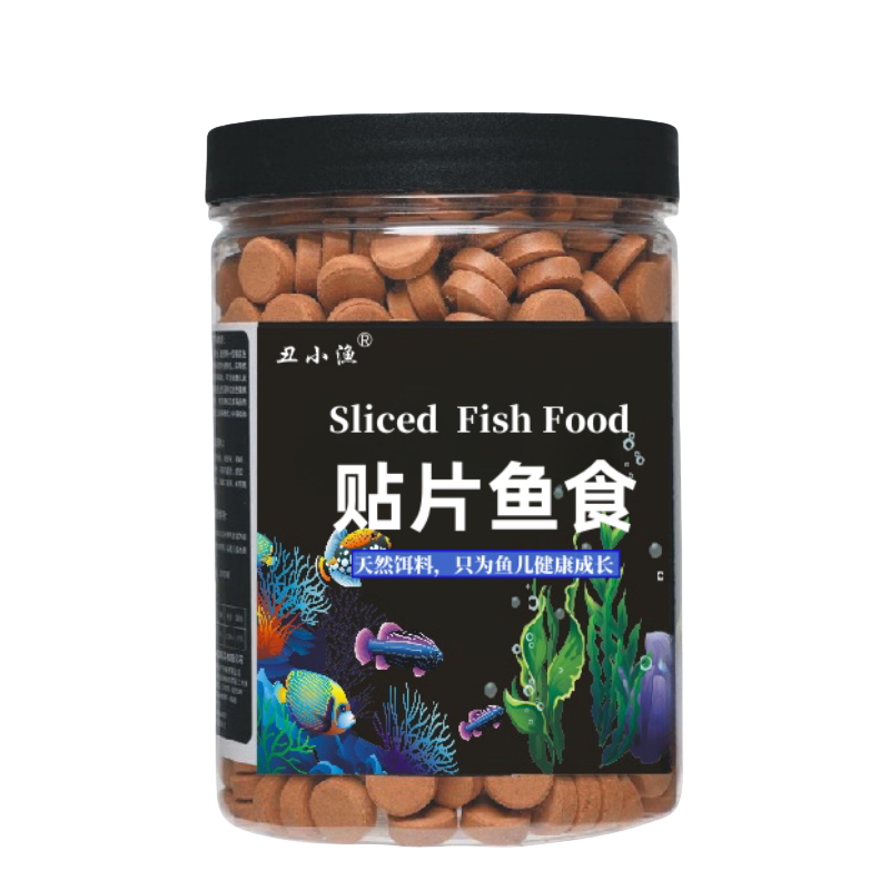 贴片鱼食小型观赏鱼饲料孔雀鱼灯科燕鱼鱼粮增色高蛋白龟粮丰年虾