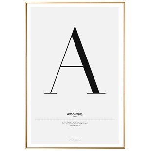 个性创意黑白英文字母装饰画北欧客厅现代简约组合画卧室书房挂画