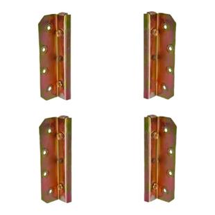 5寸加厚英式床插隐形固定铰链加固配件螺丝扣连接件家具五金角码