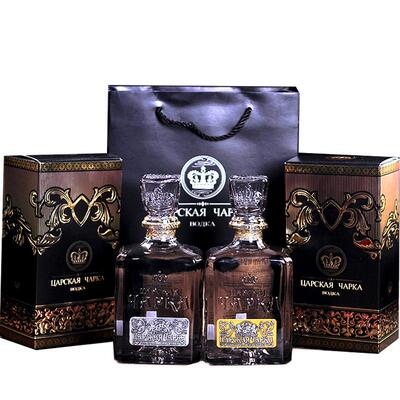 俄罗斯原装进口Vodka沙皇金樽牌金标银标风味伏特加瓶装洋酒烈酒