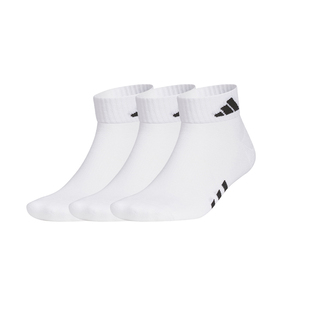 adidas阿迪达斯运动袜男女正品薄款三双装短筒中筒袜白色篮球袜子