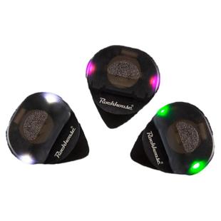 ROCKHOUSE炫酷发光吉他拨片磨砂防滑尤克里里弹片民谣电吉他拔片