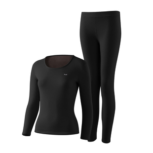 猫人保暖内衣女款加绒加厚东北零下40哈尔滨旅游德绒秋衣秋裤套装