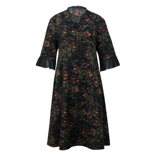 美丽客栈减龄碎花裙 气质绝美连衣裙大码女胖mm显瘦松弛感长裙夏