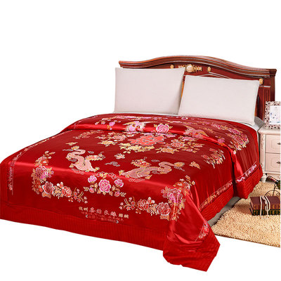 丝绸织锦缎结婚百子图被套