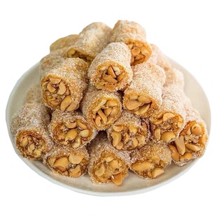 茂名特产椰蓉芝麻花生猫屎糖纯手工制作网红怀旧零食麦芽花生软糖