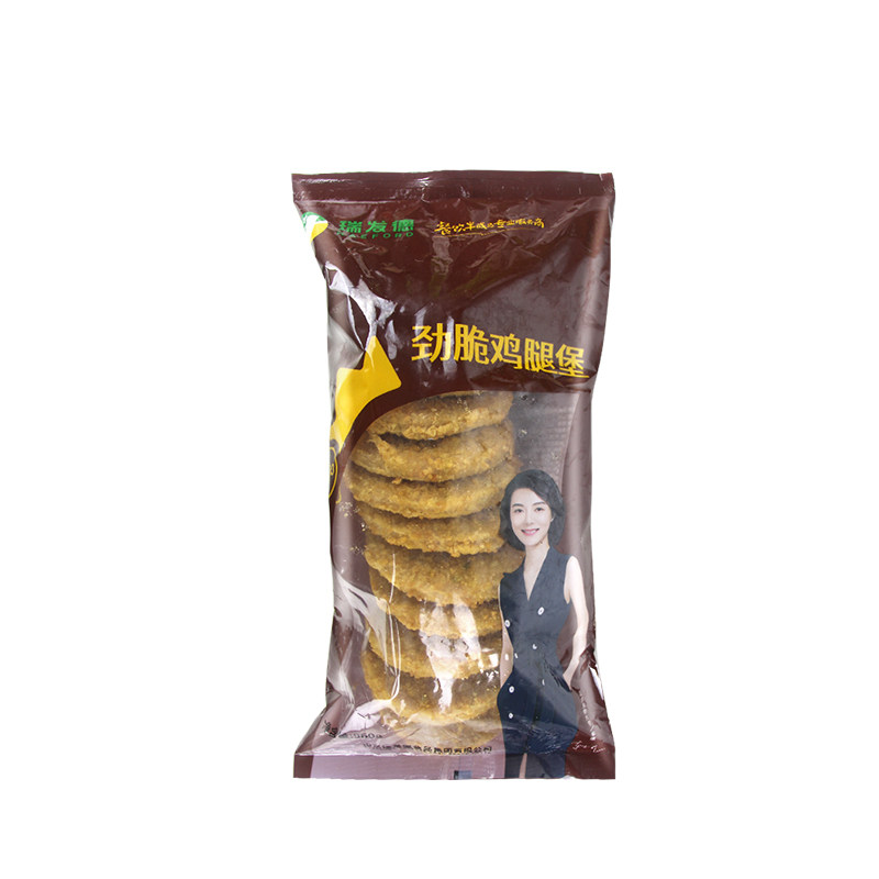 瑞发德劲脆鸡腿堡960g*10包 汉堡鸡肉饼肉排 油炸小吃 卡兹脆鸡排