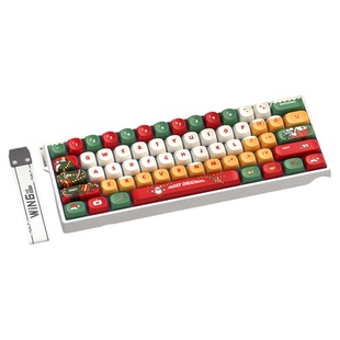 狼蛛WIN60HE圣诞键帽客制化磁轴游戏电竞专用小键盘有线FPS低延迟