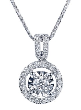 精致满钻圆形轻奢锁骨链