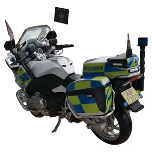 Maisto美驰图树脂塑料合金摩托车模型交通警改装R1200RT比例1:18