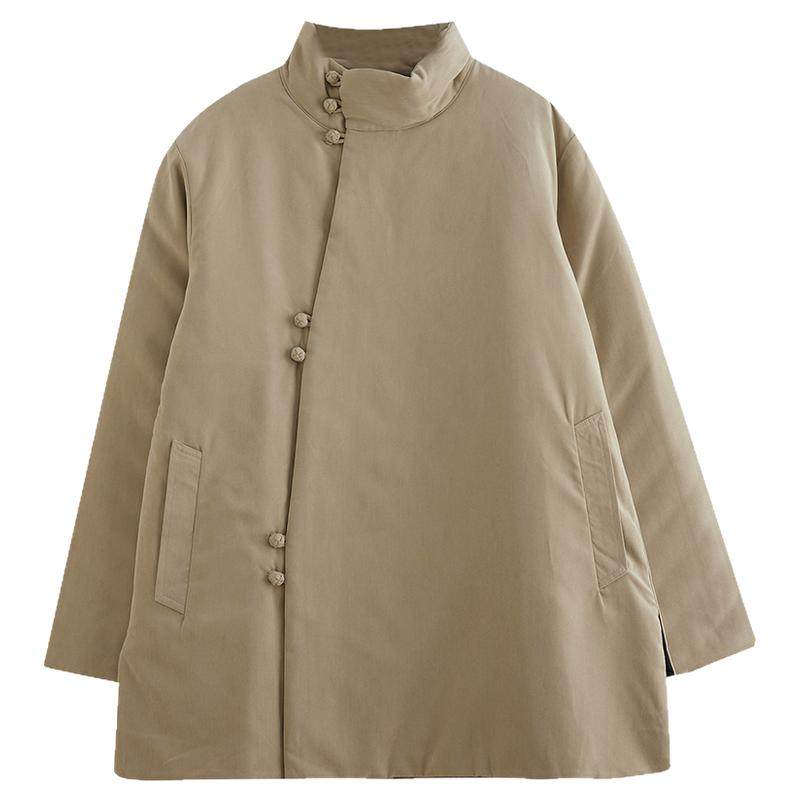 中式棉袄改良唐装加厚居士棉服