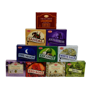 HEM进口印度香檀香沉香塔香锥香家用室内办公改善气味放松香薰香