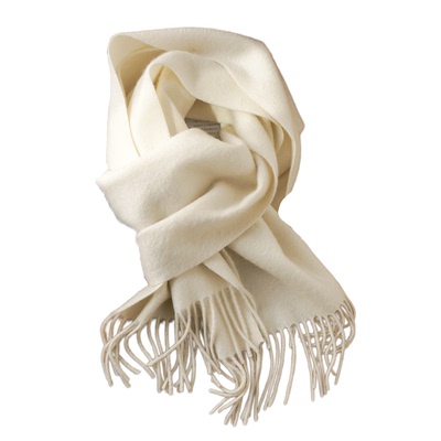高端山羊绒白色围巾cashmere围脖