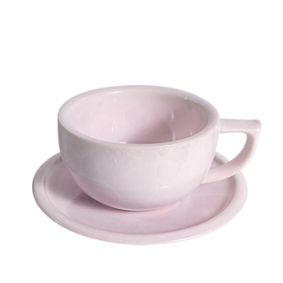 泽田咖啡杯家用专业拿铁杯结晶烧艺术拉花压纹陶瓷杯卡布奇诺杯子