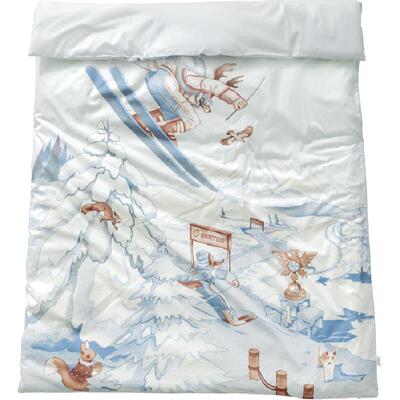 贝肽斯婴儿床豆豆绒幼儿园被套