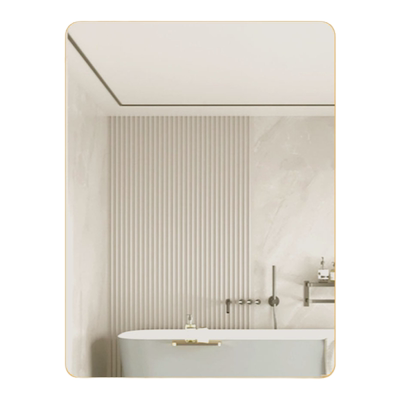 浴室镜子媚纳方形铝合金