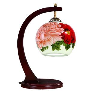 景德镇中式陶瓷灯具客厅卧室床头护眼学习结婚庆装饰复古起夜台灯