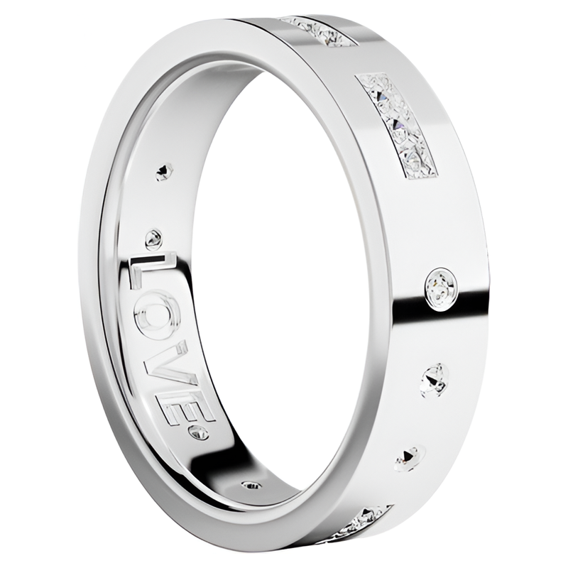 [明星同款]APM Monaco摩斯密码戒指女925银情侣对戒生日新年礼物