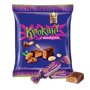 俄罗斯进口紫皮糖KDV巧克力夹心网红喜糖果婚庆年货零食品正品糖