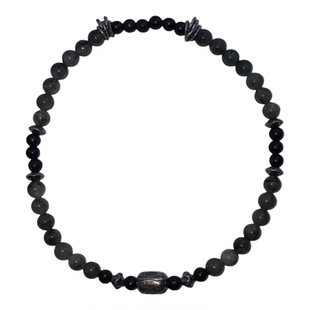 5A天然绿发晶手链原创设计招财正缘沉香珠锁骨链高级感小众设计