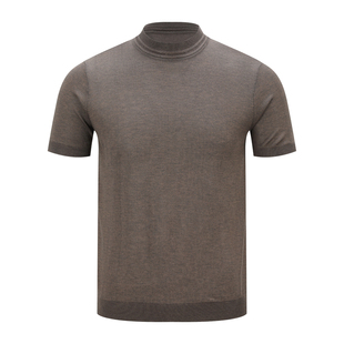 OaOO 纯色基础圆领毛衣打底Cleanfit休闲通勤短宽短袖T恤内搭男夏