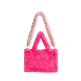 WANGXIAOBEN新款软毛毛卡哇伊潮流绯色宣言大号托特包CD2009418