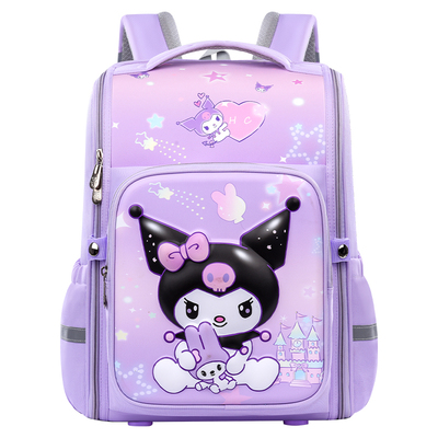 小学生女孩护脊书包大容量