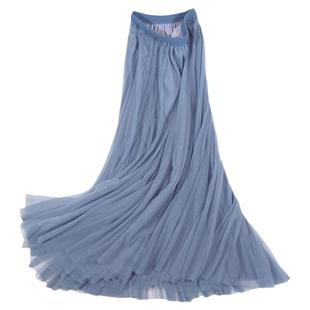 超仙纱裙网纱半身裙长裙秋冬显瘦舞蹈大摆蓬蓬裙加长款拖地高个子