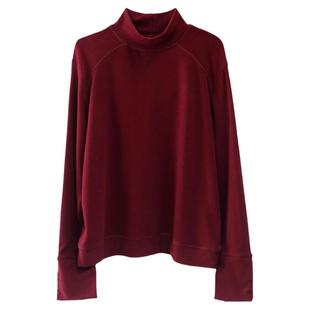 绿素棉 通勤白领 小高领蛋白德绒t恤 女基础款内搭保暖上衣打底衫