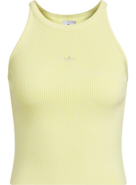 Adidas/阿迪达斯正品三叶草女士透气修身运动无袖背心T恤KE3817