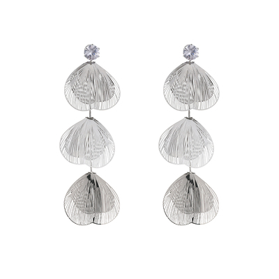 独特设计感花朵流苏耳环气质夸张