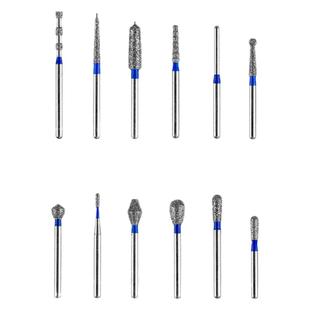 BR蓝标加长球钻1.6MM柄径高速金刚砂车针牙科口腔材料备牙破冠