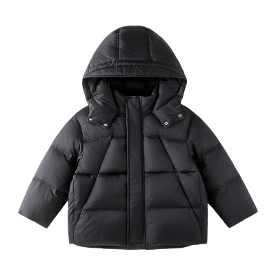 男童羽绒服冬季2025新款儿童男孩冬装保暖三防连帽面包服连帽上衣