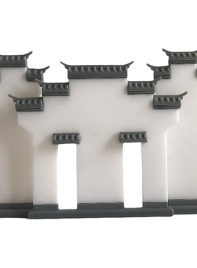 古建筑模型摆件盆景装饰徽派古典