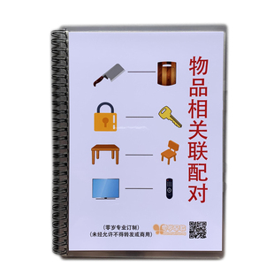 物品相关联配对早教益智语言训练自闭症孤独症儿童发育迟缓教具