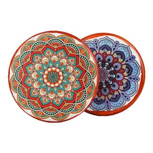 新疆牛皮手鼓民族拍打乐器手工彩绘民族舞道具新疆餐厅酒店装饰品