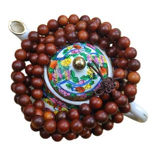 雷击枣木散珠天然木质配饰手机吊坠纯手工搭配DIY自制108手串饰品