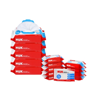 NUK婴儿湿巾宝宝儿童专用加大加厚手口湿纸巾便携小包家庭装组合