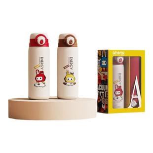 恩尼诺儿童吸管保温杯600ml直饮316食品级学生儿童外出大容量杯套