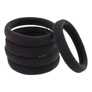 发圈皮筋头绳女高马尾发橡皮筋绳扎头发发夹高弹力耐用黑色发箍圈