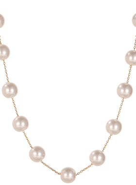 韩系满天星珍珠长款项链